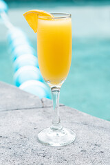 refreshing orange mimosa