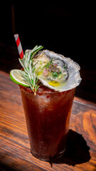 Refreshing clamato made with beer and clams