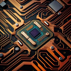 processor chip Generated Ai