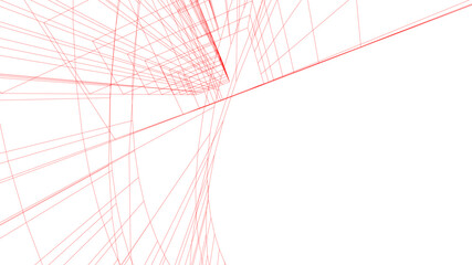 Modern architecture building vector 3d illustration