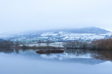 Fototapeta premium landscape with lake
