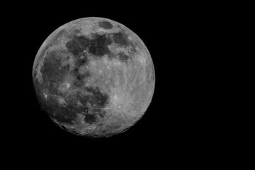 Obraz na płótnie Canvas close up moon