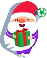 Caricature of Santa Claus vector illustration