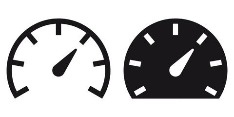 ofvs294 OutlineFilledVectorSign ofvs - speedometer tachometer vector icon . speed motion . tacho . fast car . isolated transparent . black outline and filled version . AI 10 / EPS 10 / PNG . g11634
