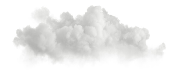 Fototapeta White clear clouds cutout backgrounds 3d illustration obraz