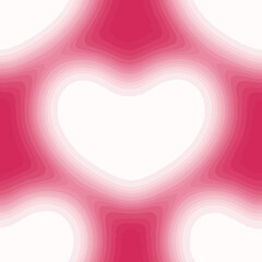 red blur heart pattern vector