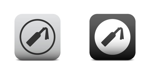 Molotov cocktail icon. Fire сocktail icon. Vector illustration.