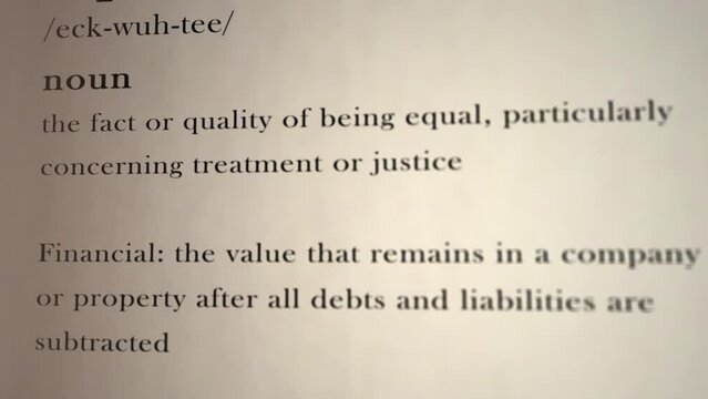 Equity Definition