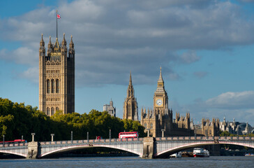UK, England, London, Houses of Parliament Lambeth bridge
