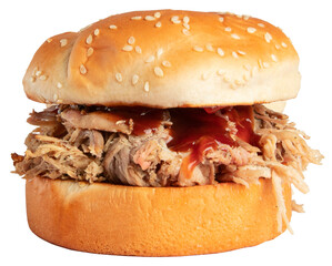 Pulled Pork Sandwich Transparent Background
