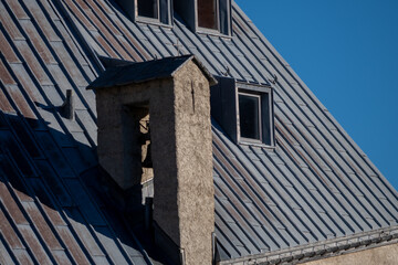 old wooden house with window
