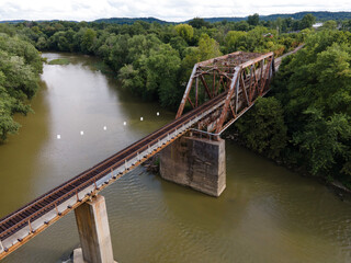 Obraz premium old bridge over the river