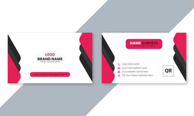 Simple creative clean business card design. modern and template design