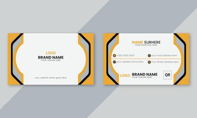 Professional creative business card clean template design.