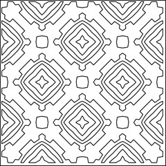 Stylish texture with figures from lines.
Abstract geometric black and white pattern for web page, textures, card, poster, fabric, textile. Monochrome graphic repeating design.