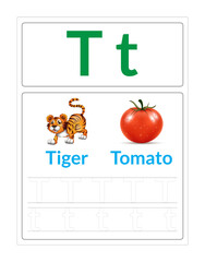 ABC Alphabet Letter Tracing T