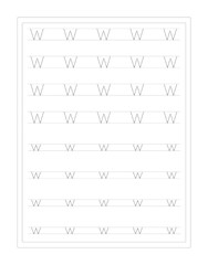 ABC Alphabet Letter Tracing Ww