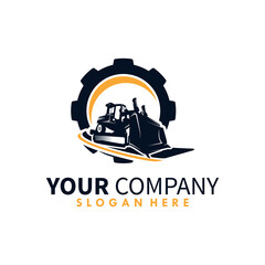 Heavy Equipment Logo Design Template