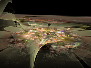 Imaginatory fractal abstract background Image