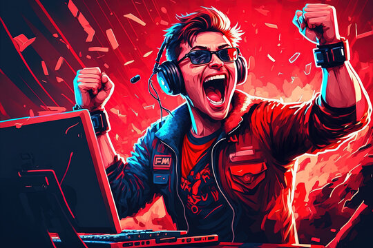 Gamer Illustration Images – Browse 145,656 Stock Photos, Vectors, and Video | Adobe Stock