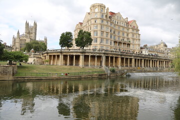 Bath at the Avon River, England Great Britain