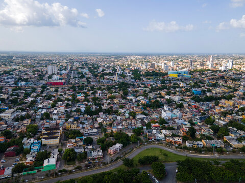 Aerial View Of The City Santo Domingo 