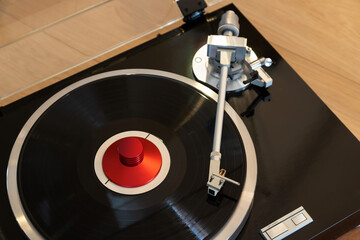 Vintage Stereo Turntable Vinyl Record Player Tonearm
