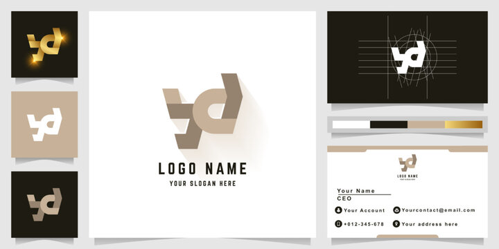 Letter yd or yxd monogram logo