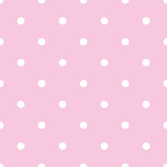 
Polka dots, seamless patterns, pink, white, can be used in decorative designs. fashion clothes Bedding sets, curtains, tablecloths, notebooks, gift wrapping paper