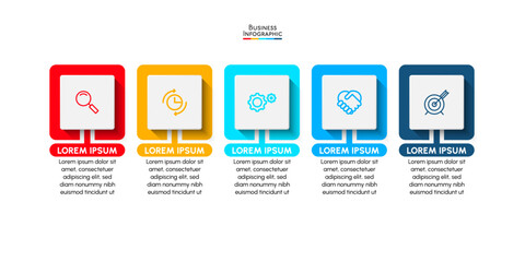 Business data visualization. timeline infographic icons designed for abstract background template