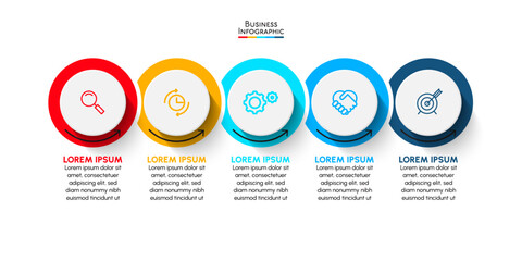 Business data visualization. timeline infographic icons designed for abstract background template