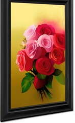 frame of roses,flower  background