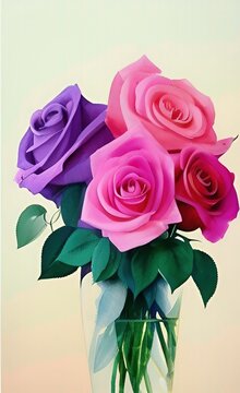 bouquet of pink roses,flower in vase,flower  background