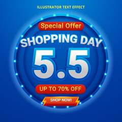 sale poster or shopping day flyer design