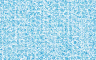 Water surface with caustic phenomenon, 3d rendering.