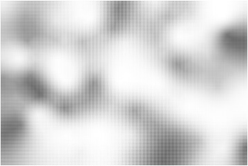 Black and white wave dotted halftone background
