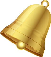 Obraz na płótnie Canvas golden jingle bell icons