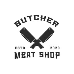 labels badges emblems and logo design elements for meat store or butchery market, vector vintage badge label of steak house, bistro, beef, restaurant, grilled food and cafe