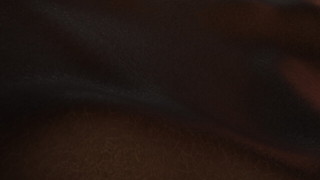 wave of brown leather,3Drendering