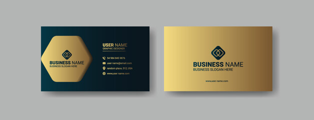 Premium modern luxury business card template design