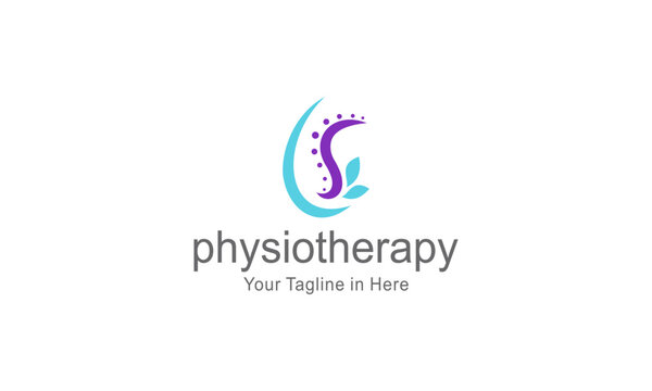 Physical therapy logo design, medical health wellness