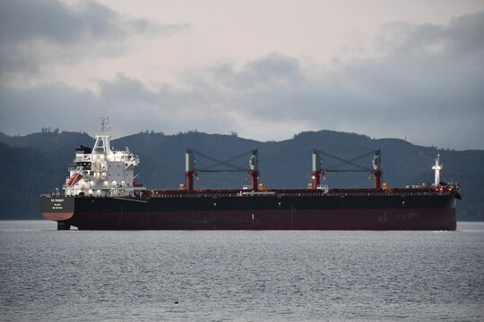 SSI Prudent cargo vessel on Columbia river.