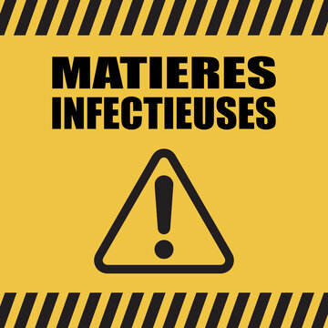 Logo matières infectieuses.