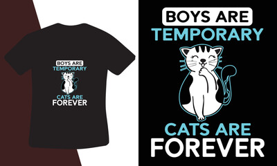 cat t shirt design for cat lover men and women