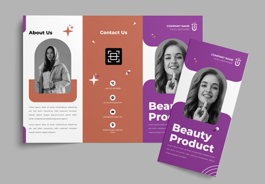 Beauty Product Trifold Brochure