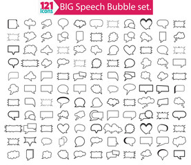 Naklejka na ściany i meble Speech Bubble set. Comic speech bubbles. Talk bubble. Cloud speech bubbles collection. vector design