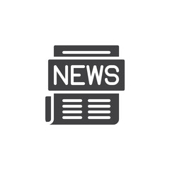 Newspaper vector icon