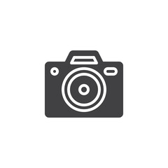 Photo camera vector icon