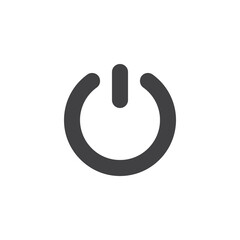 Power button vector icon