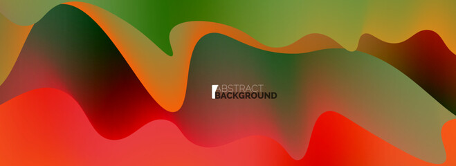 Dynamic liquid waves abstract background for covers, templates, flyers, placards, brochures, banners